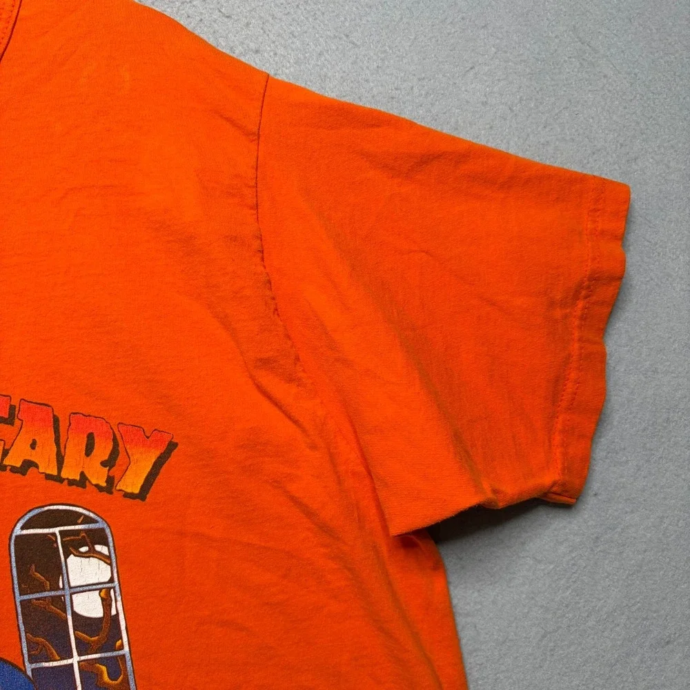 Looney Tunes T-Shirt Mens OSFA Orange Halloween Sylvester Tweety Vintage 90s 2XL